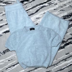 WHITEFOX , XS TOP, XS BOTTOMS, BLUE COLOR, FUZZY MATERIAL